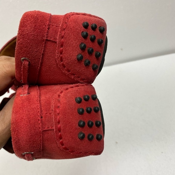 Wayne Flex Red‎ Leather Suede Loafers Flat Driving Great LTE Shoes women’s 7.5 - Picture 10 of 12